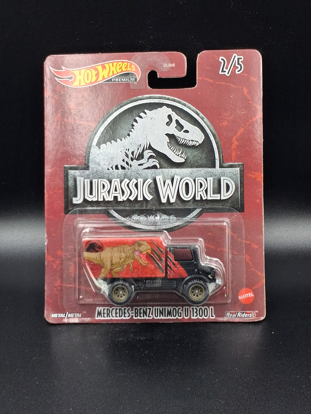Hot Wheels 2022 Premium Pop Culture Jurassic World - Complete 5-Car Set (Real Riders)