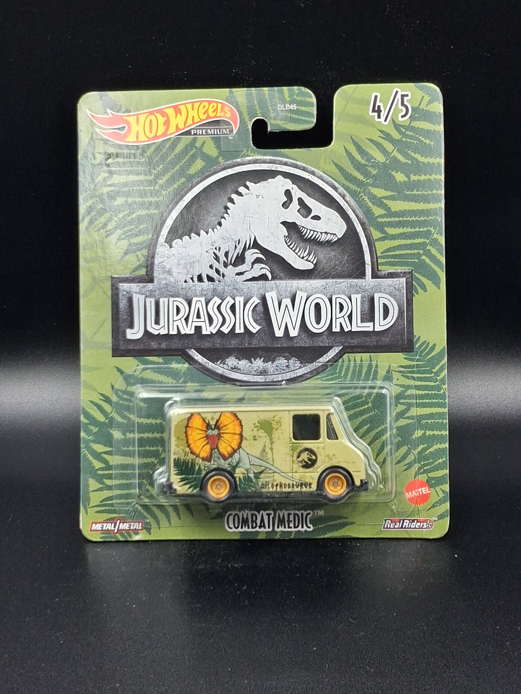 Hot Wheels 2022 Premium Pop Culture Jurassic World - Complete 5-Car Set (Real Riders)