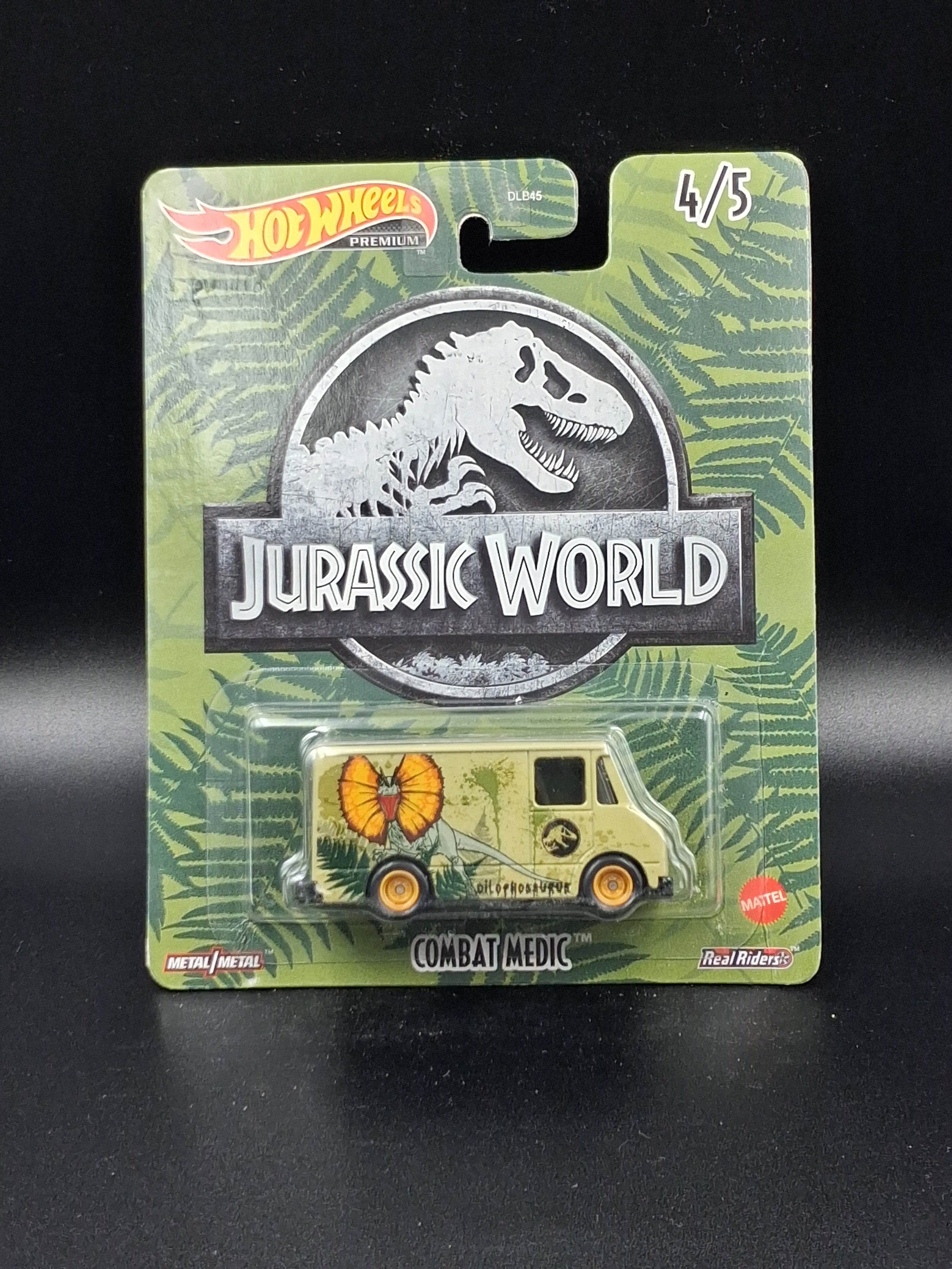 Hot Wheels 2022 Premium Pop Culture Jurassic World - Complete 5-Car Set (Real Riders)
