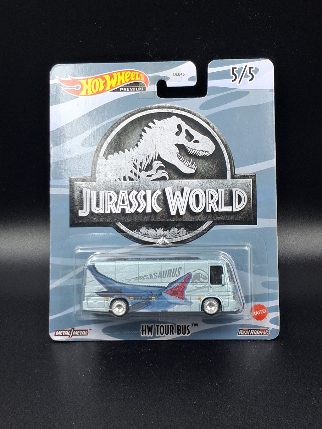 Hot Wheels 2022 Premium Pop Culture Jurassic World - Complete 5-Car Set (Real Riders)