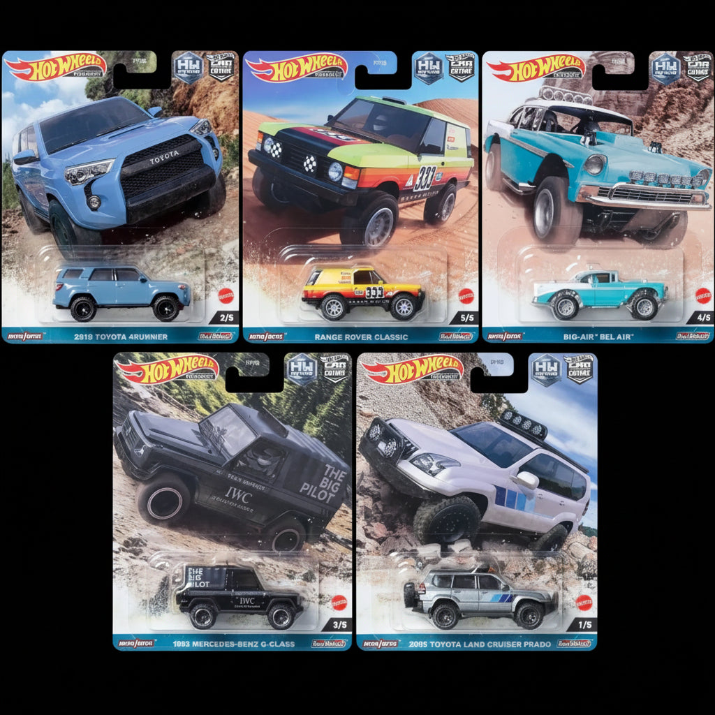Hot Wheels Premium Car Culture: Off-Road – Set of 5 (1:64 Scale)