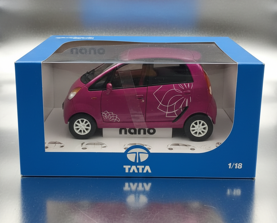Official Tata Nano Diecast Scale Model Car - 1:18 Scal.