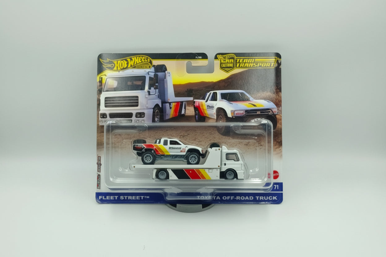 Hot Wheels Premium Team Transport #71 - Fleet Street & Toyota Off-Road Truck [1, 2, 4]