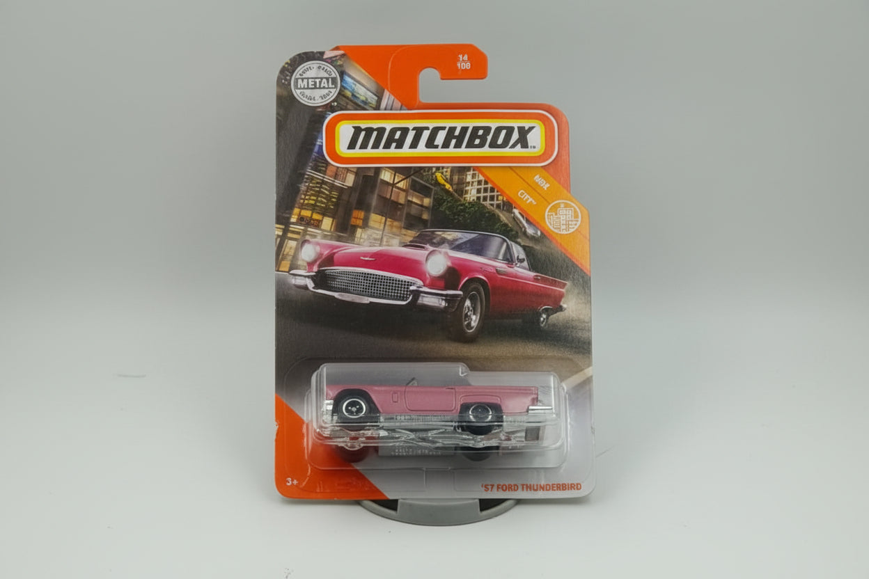 Matchbox '57 Ford Thunderbird (Pink) - MBX City 14/100