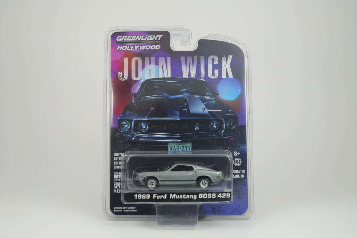 Greenlight 1:64 Hollywood Series 18 - John Wick (2014) - 1969 Ford Mustang BOSS 429