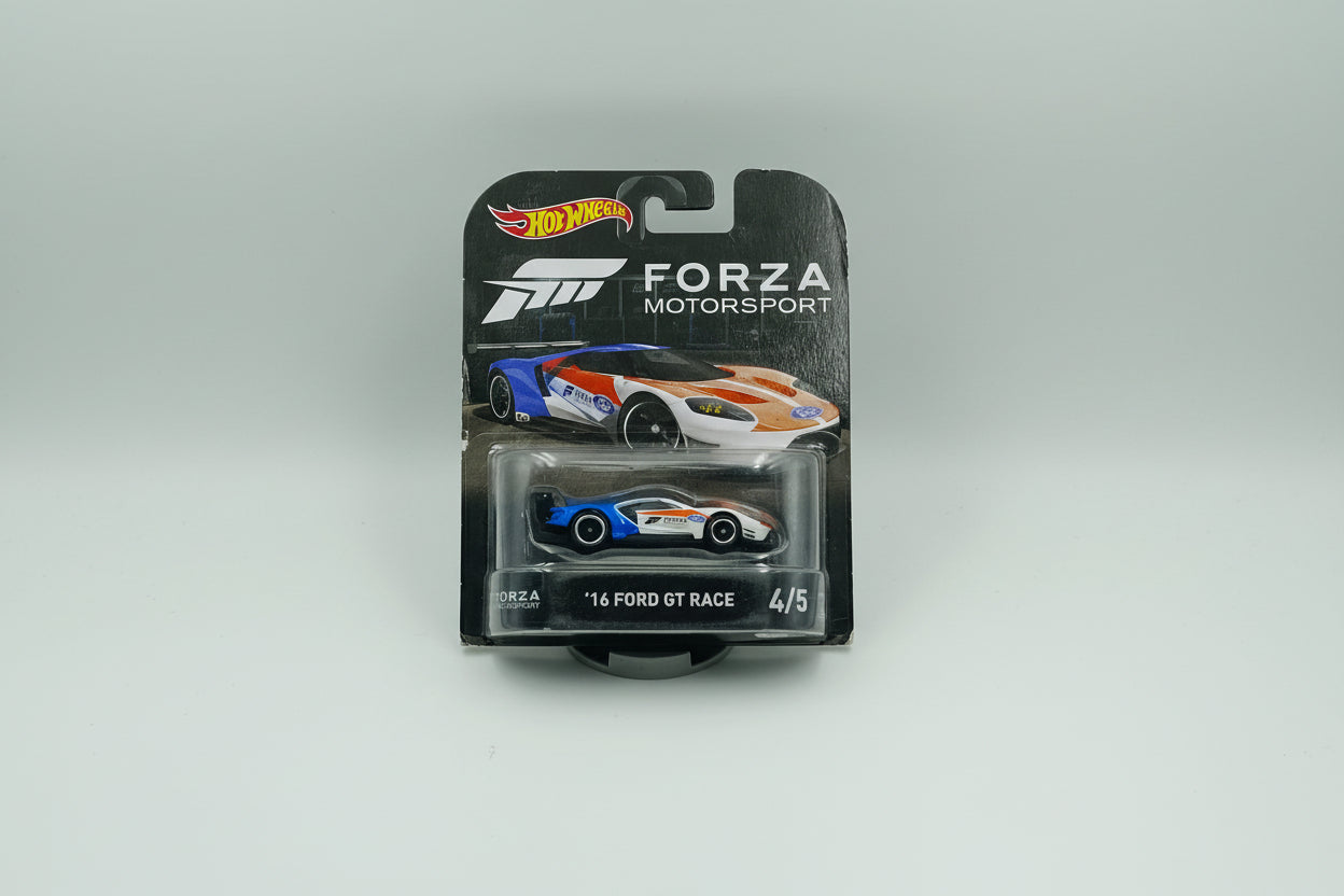 Hot Wheels Premium Retro Entertainment - Forza Motorsport '16 Ford GT Race (1:64 Scale)
