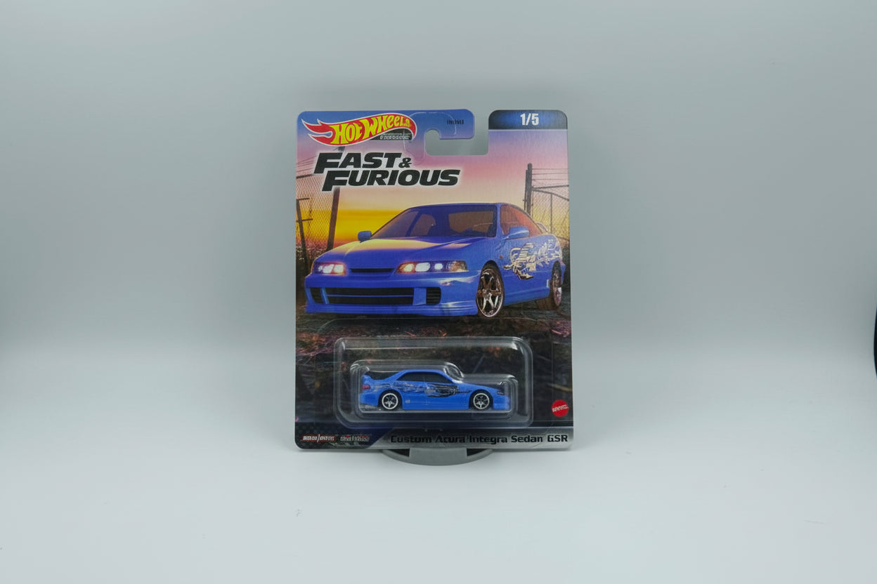 Hot Wheels Premium Fast & Furious: Custom Acura Integra Sedan GSR (1:64 Scale)
