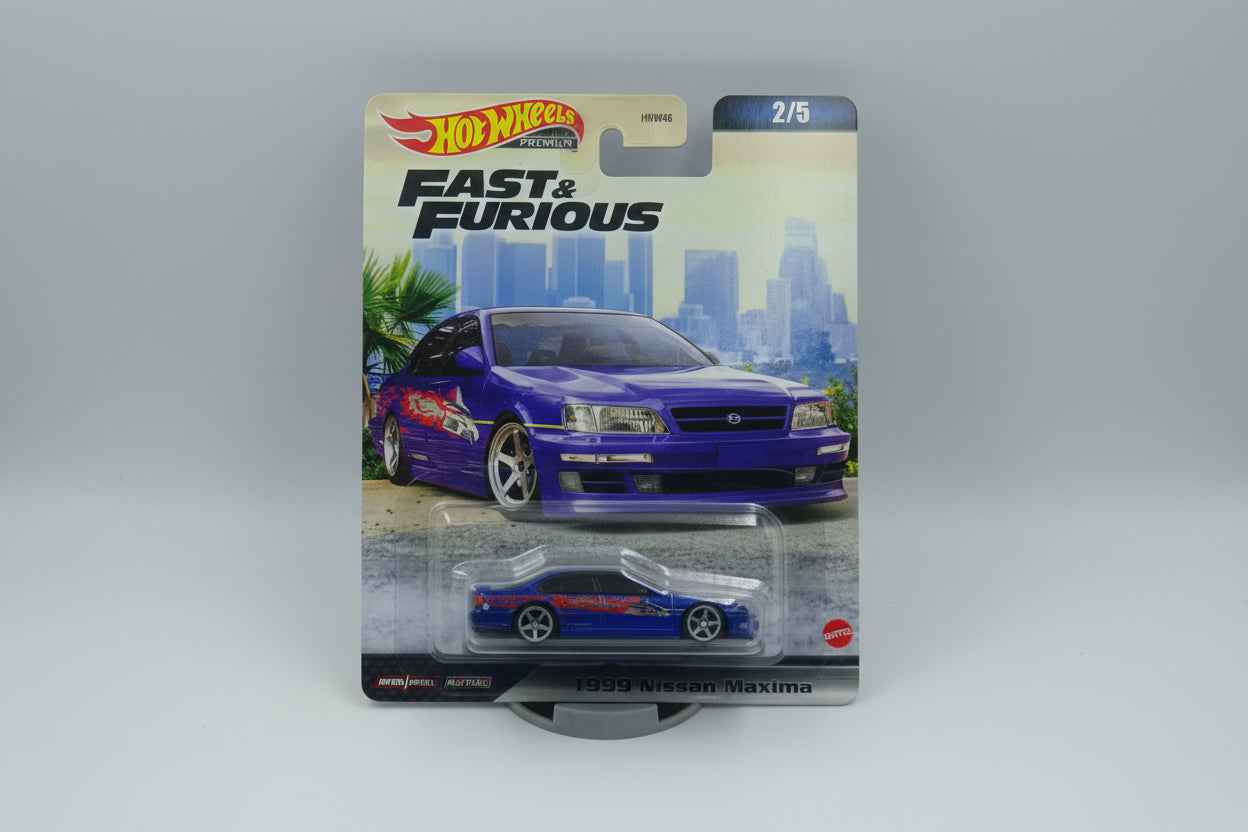 Hot Wheels Premium Fast & Furious – 1999 Nissan Maxima (1:64 Scale)