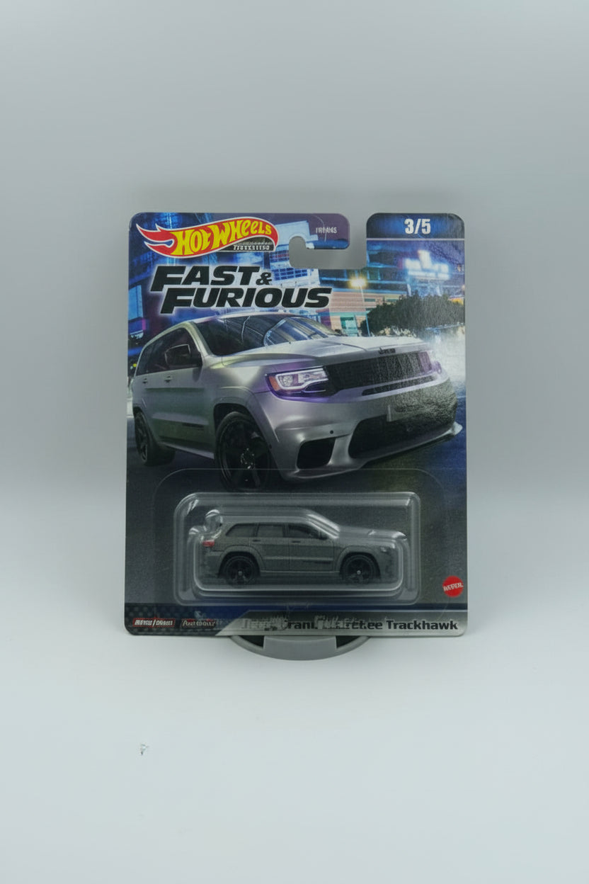 Hot Wheels Premium Fast & Furious – Jeep Grand Cherokee Trackhawk (Grey) 1:64 Scale