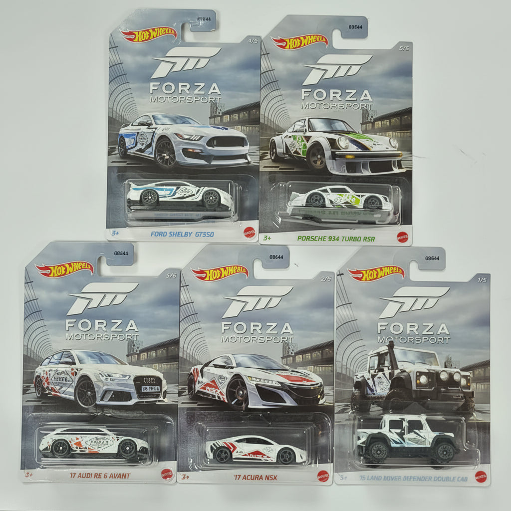 Hot Wheels "Forza Motorsport" 2021 Series Full Set (5 Cards)