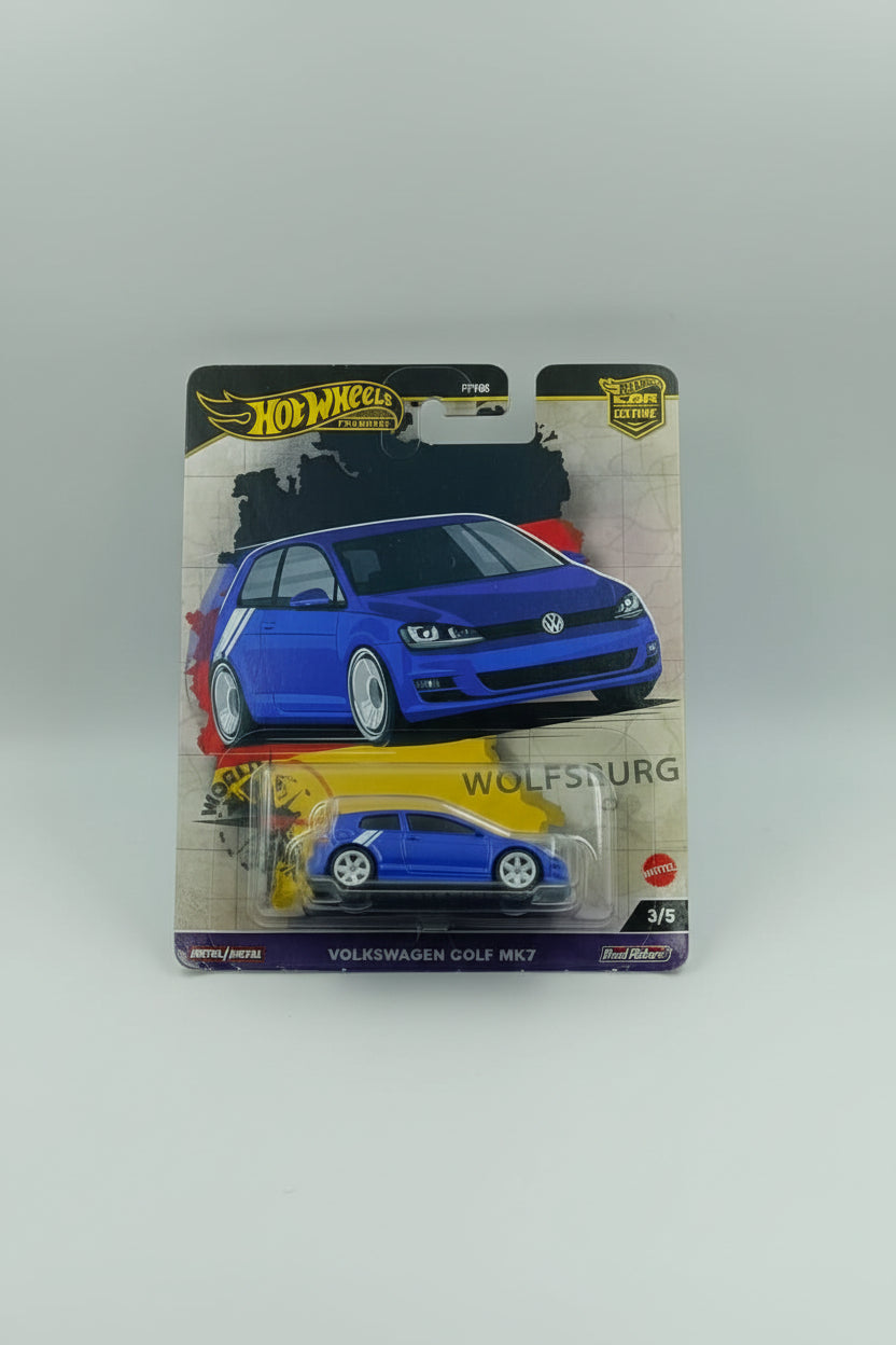 Hot Wheels Premium Car Culture World Tour: Volkswagen Golf MK7 (Blue)