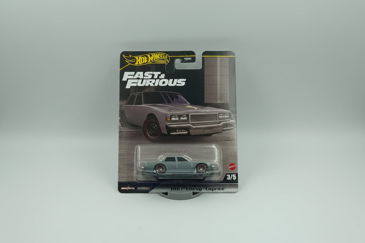 Hot Wheels Premium Fast & Furious - 1987 Chevy Caprice (Grey) - 1:64 Scale