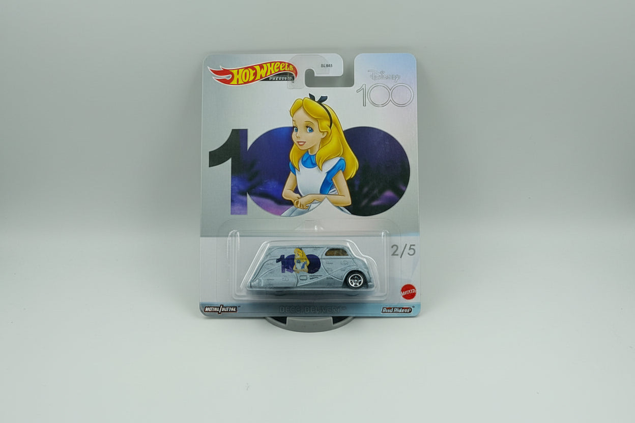 Premium Hot Wheels Deco Delivery - Disney 100 Edition (Alice in Wonderland)