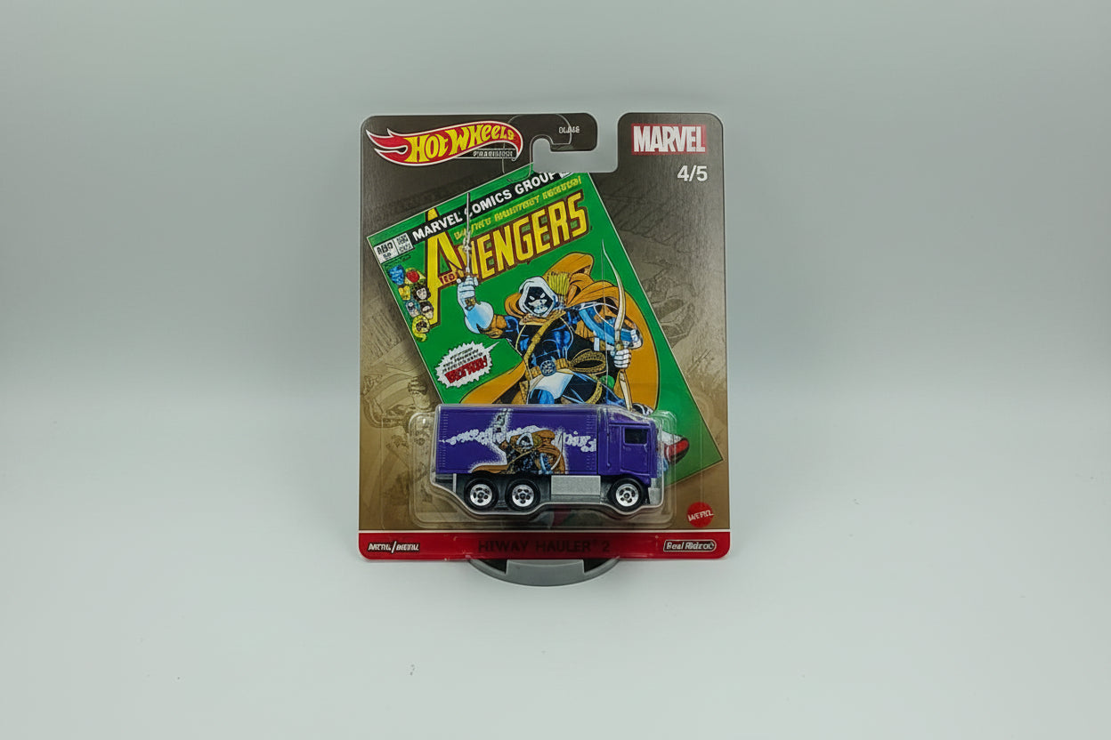 Hot Wheels Premium Pop Culture Marvel: The Avengers Hiway Hauler 2 - Taskmaster (1:64 Scale)