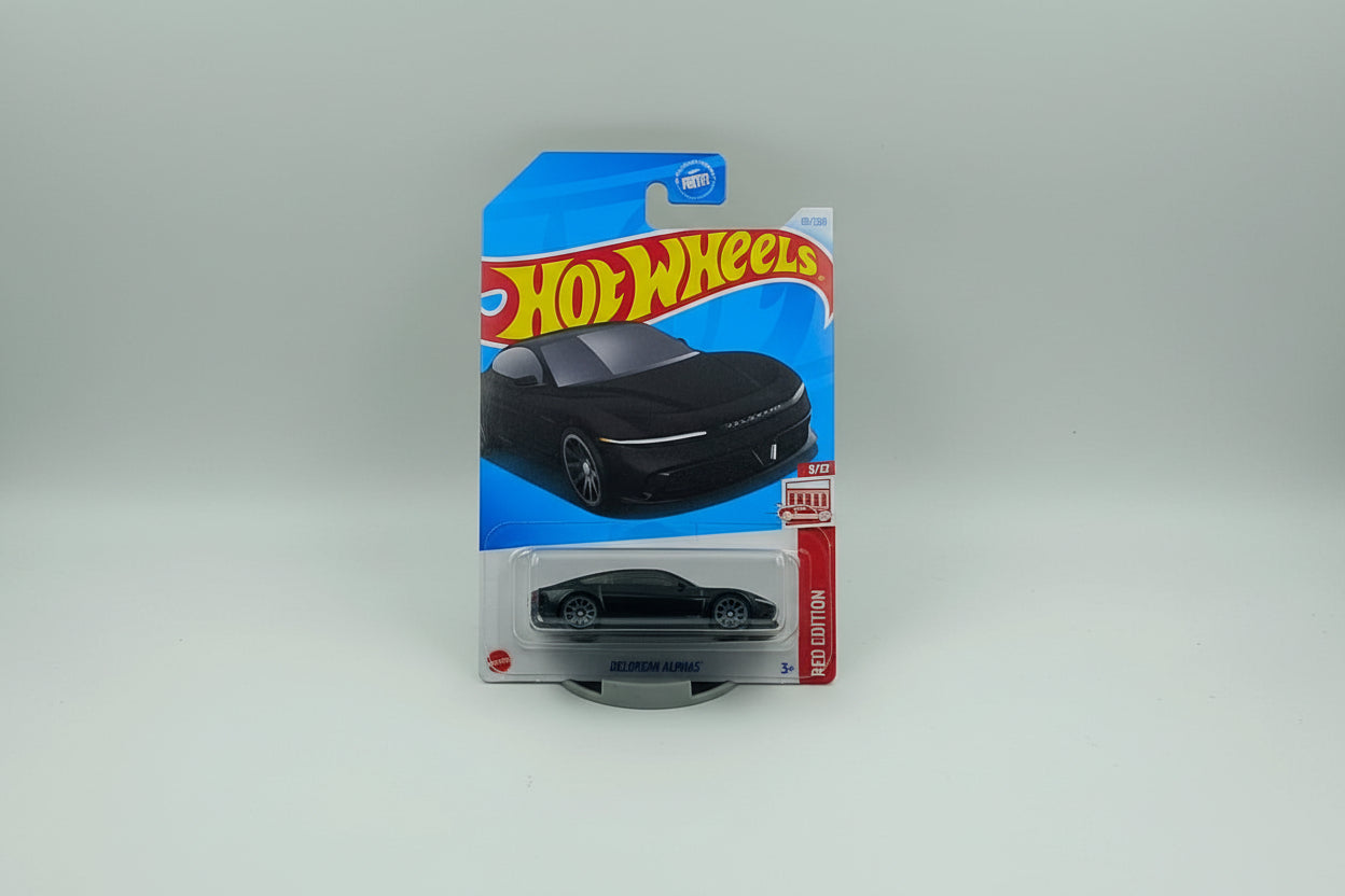 Hot Wheels 2024 Red Edition DeLorean Alpha5 (Matte Black) #6/12
