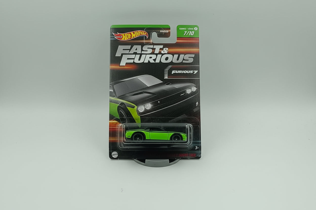 Hot Wheels Fast & Furious Dodge Challenger Drift Car (Furious 7 Series)