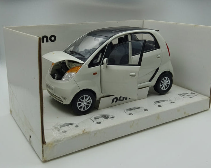 Official Tata Nano 1:18 Scale Diecast Model Car - White