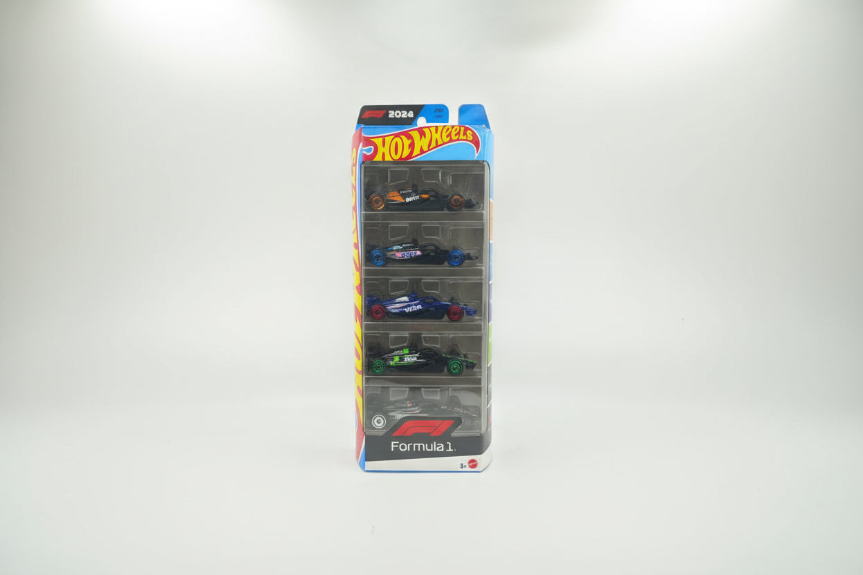 Hot Wheels Formula 1 (F1) 2024 5-Pack - 1:64 Scale Die-Cast Collector Set