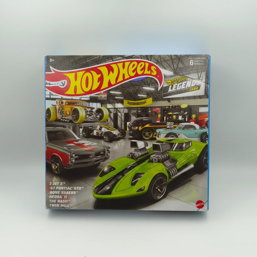 Hot Wheels HW Legends Multipack - Set of 6 Collectible 1:64 Scale Die-Cast Cars
