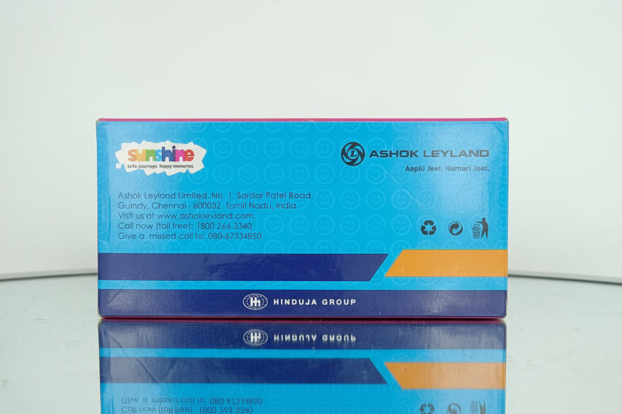 Ashok Leyland Sunshine School Bus Diecast Scale Model