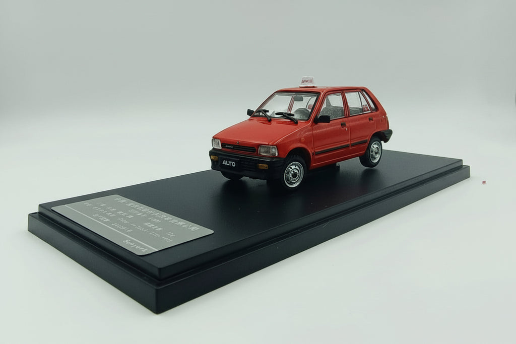 1:43 Suzuki Alto (Maruti 800) Classic Diecast Scale Model – Red Taxi Edition