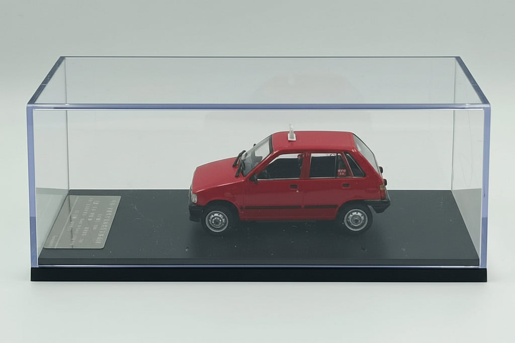 1:43 Suzuki Alto (Maruti 800) Classic Diecast Scale Model – Red Taxi Edition