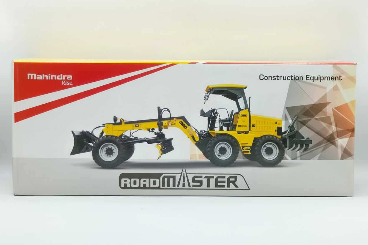 Mahindra Road-Master G90 Motor Grader Diecast Scale Model - 1:35 Scale