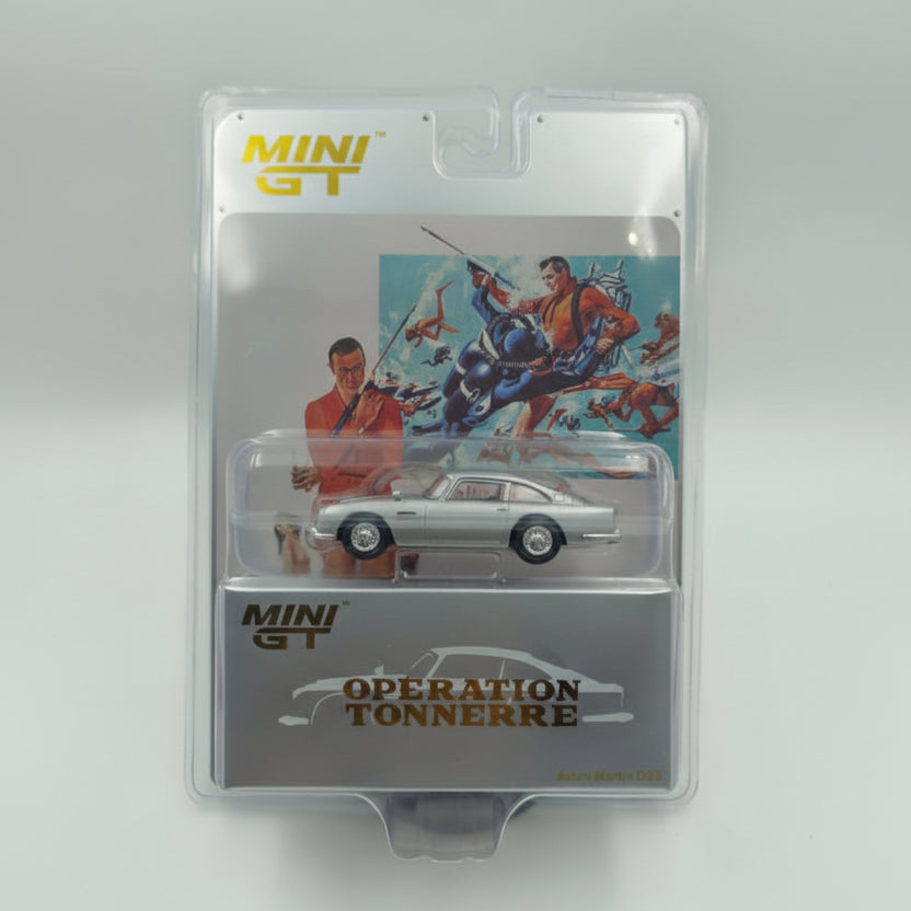 Mini GT 1:64 Aston Martin DB5 "Thunderball" 007 James Bond (Operation Tonnerre - French Blister Pack)