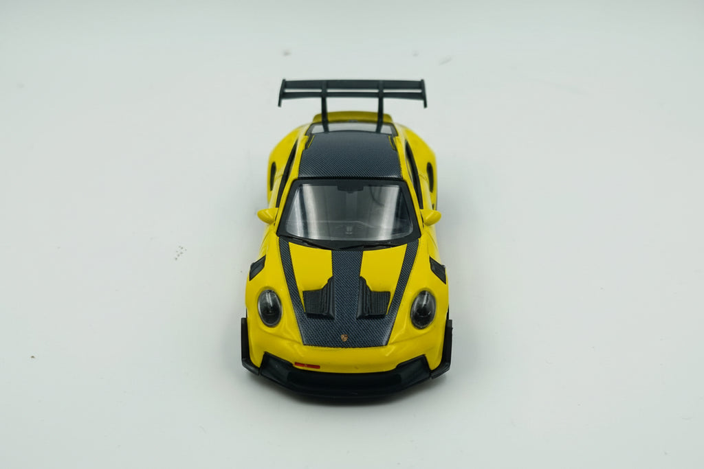Porsche 911 (992) GT3 RS 2022 – Yellow with Black Stickers – 1:43 Scale Model by Norev