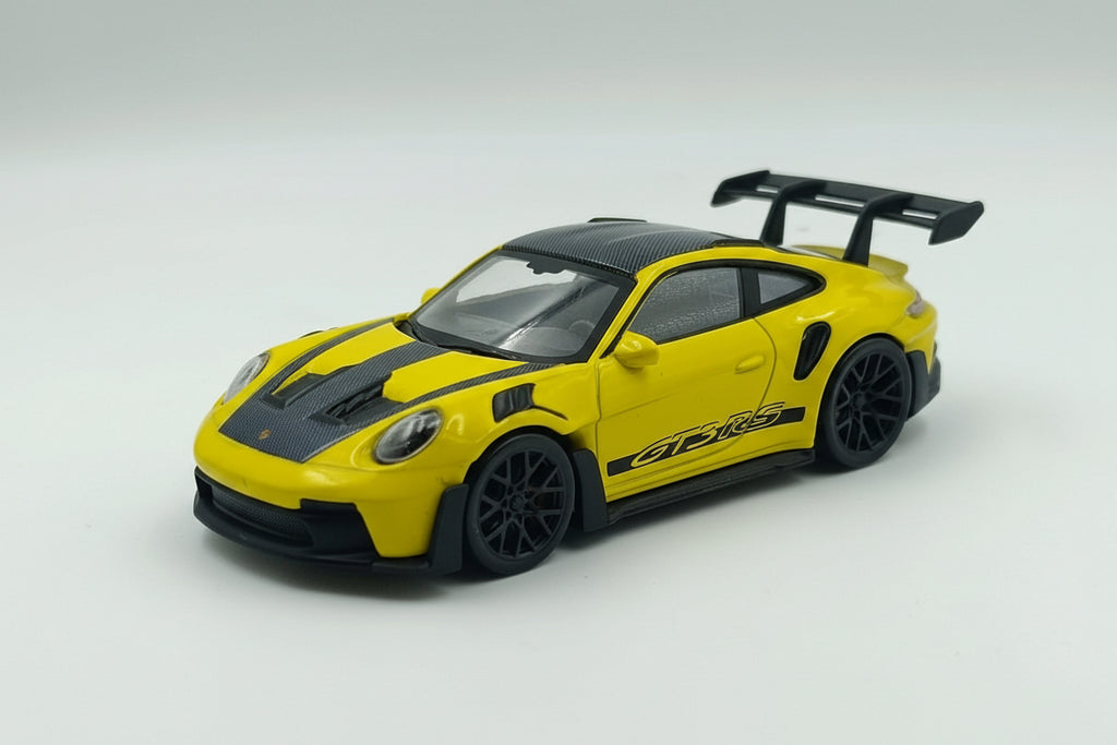 Porsche 911 (992) GT3 RS 2022 – Yellow with Black Stickers – 1:43 Scale Model by Norev