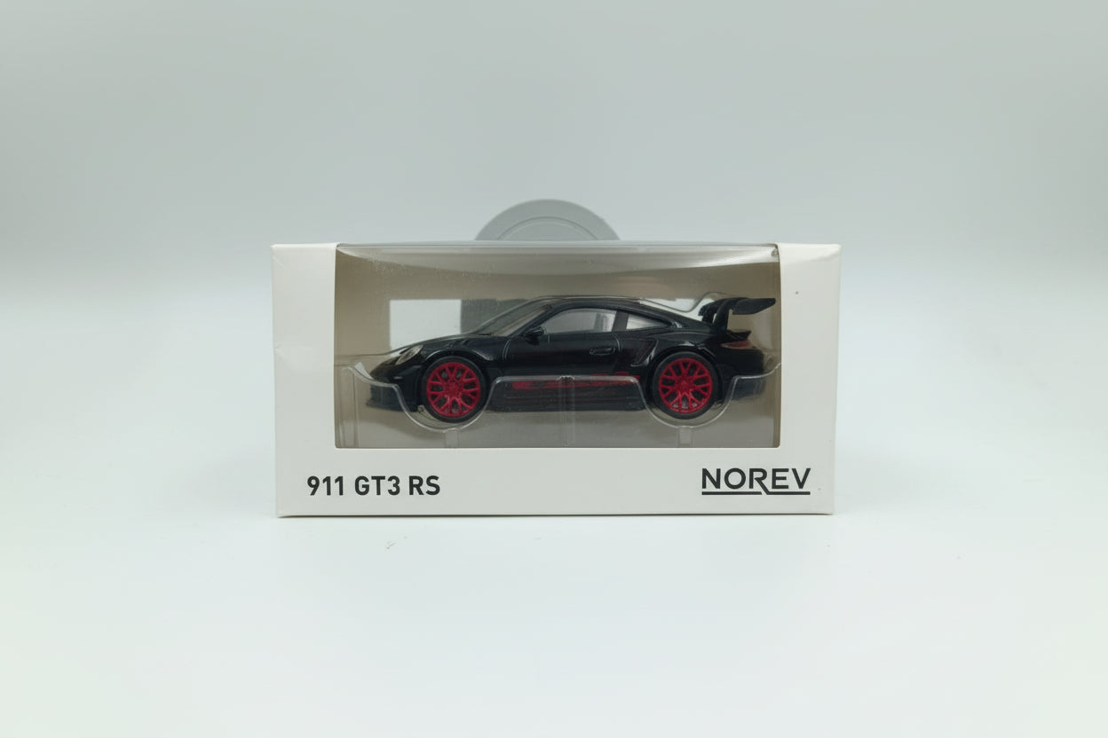 Norev 1:43 Porsche 911 (992) GT3 RS 2022 - Black with Red Accents (Jet-Car Series)