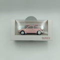 Norev 1/64 Volkswagen Beetle (1973) with Surfboard - Pink
