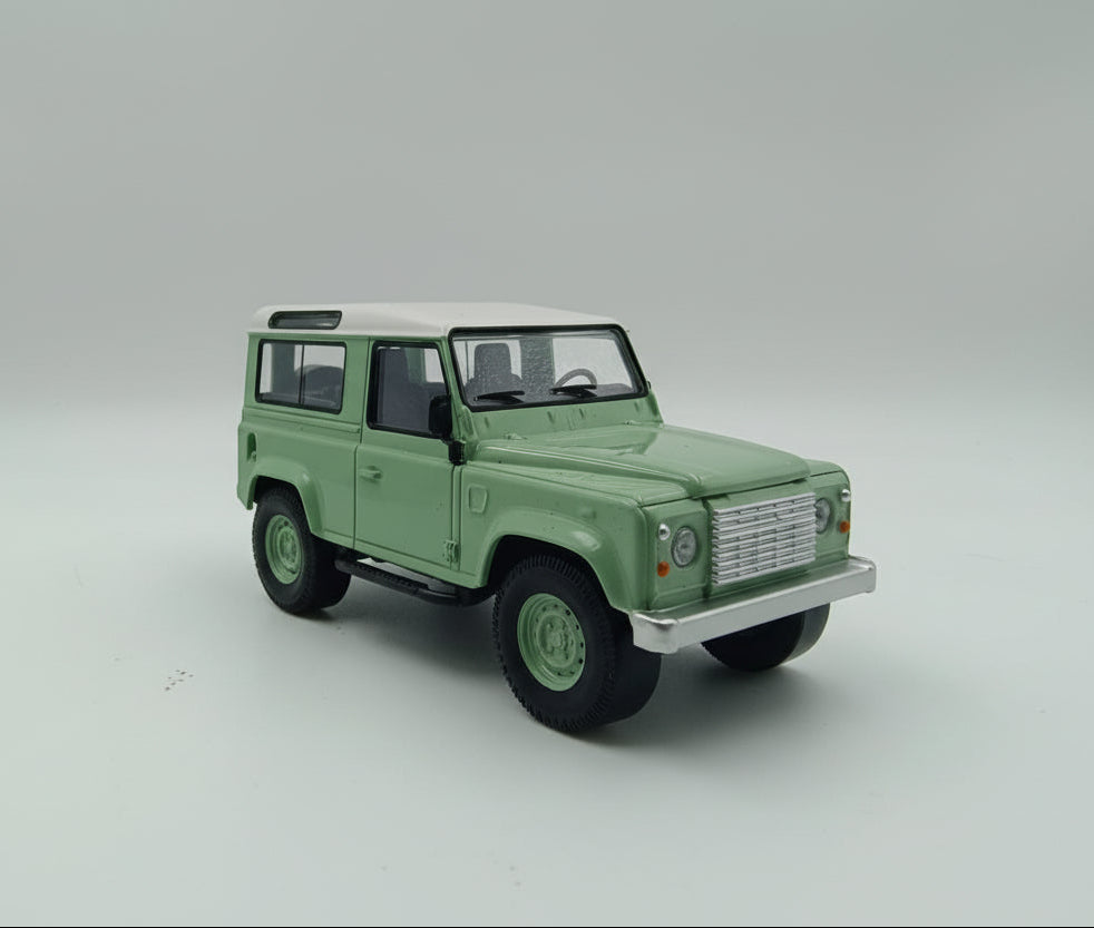 Norev 1:43 Scale 1995 Land Rover Defender 90 - Green/White