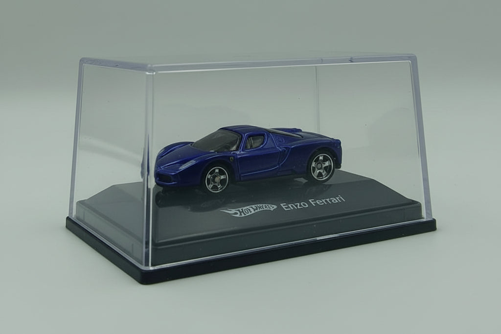 Hot Wheels 1:87 Scale Enzo Ferrari - Blue Die-Cast Collectible
