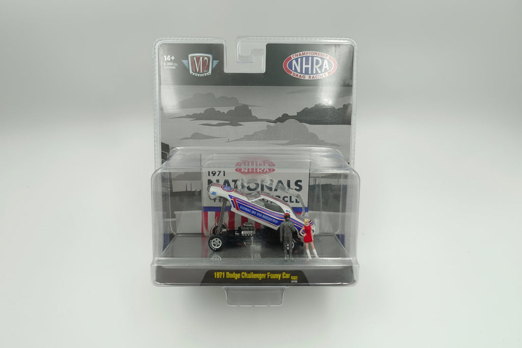 M2 Machines 1:64 1971 Dodge Challenger Funny Car – NHRA Nationals Limited Edition