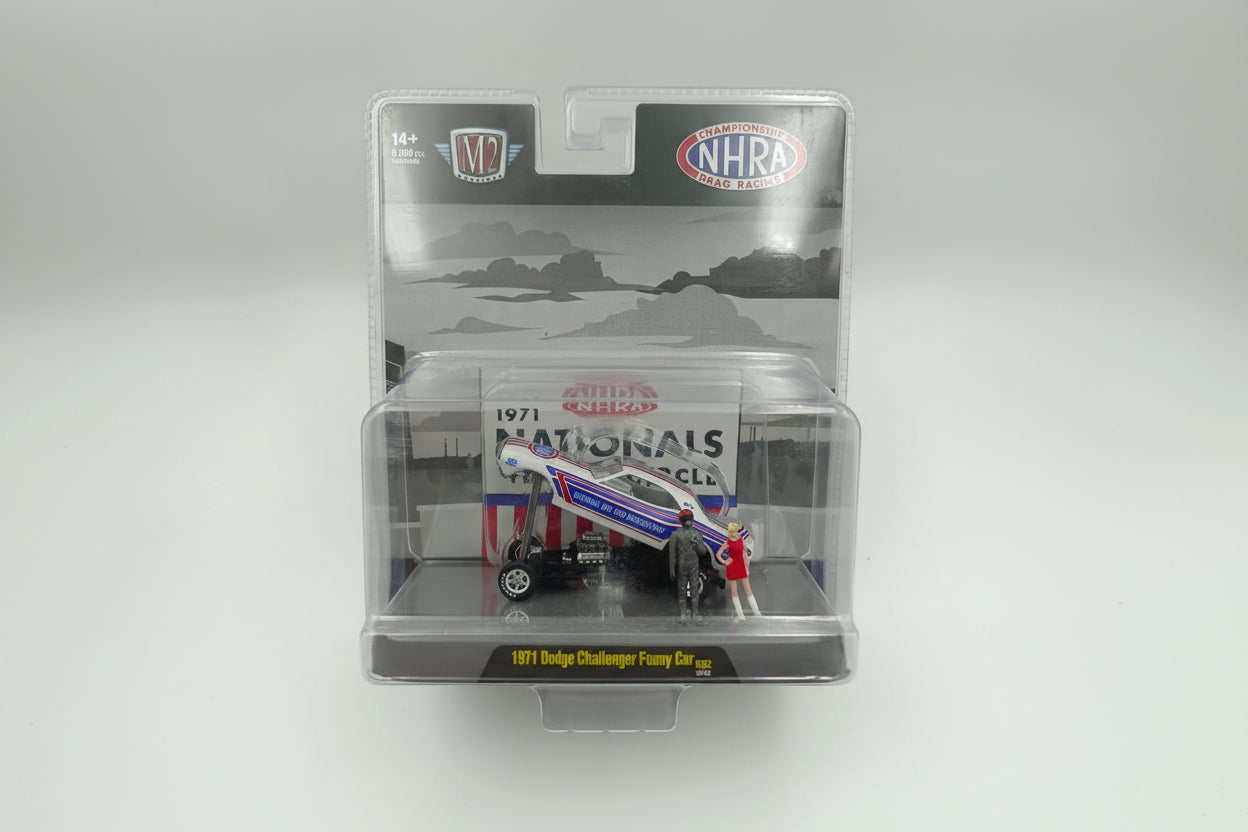 M2 Machines 1:64 1971 Dodge Challenger Funny Car – NHRA Nationals Limited Edition