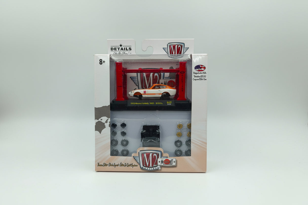 M2 Machines 1:64 Model Kit Release 47 - 1970 Nissan Fairlady Z432 (Orange/White)
