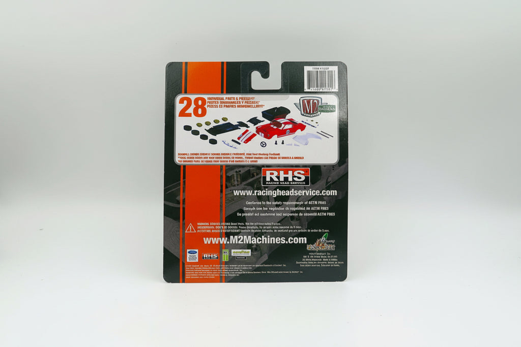 M2 Machines Auto-Drivers 1:64 – 1966 Ford Mustang Fastback 2+2 (RHS Racing Head Service) - Orange