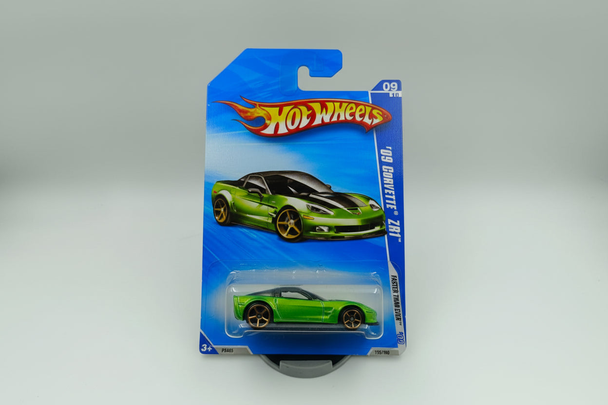 Hot Wheels 2009 Faster Than Ever '09 Corvette ZR1 (Metallic Green) #135/190