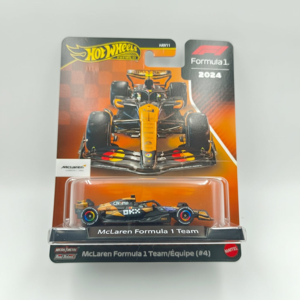 Hot Wheels Premium Formula 1 2024 - McLaren F1 Team #4 Lando Norris (1:64 Scale)