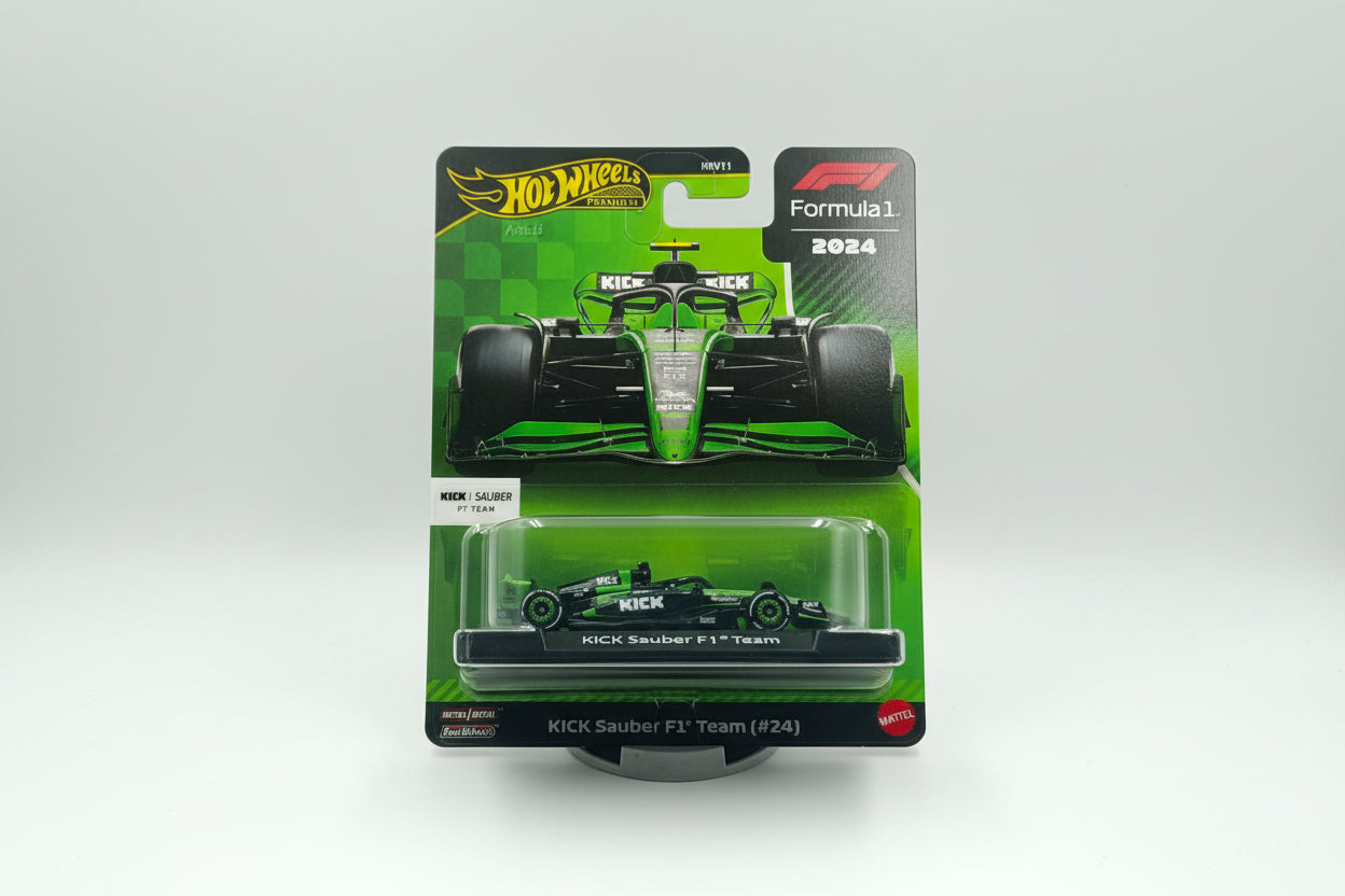 Hot Wheels Premium Formula 1 2024 - KICK Sauber F1 Team #24 Zhou Guanyu (1:64 Scale)