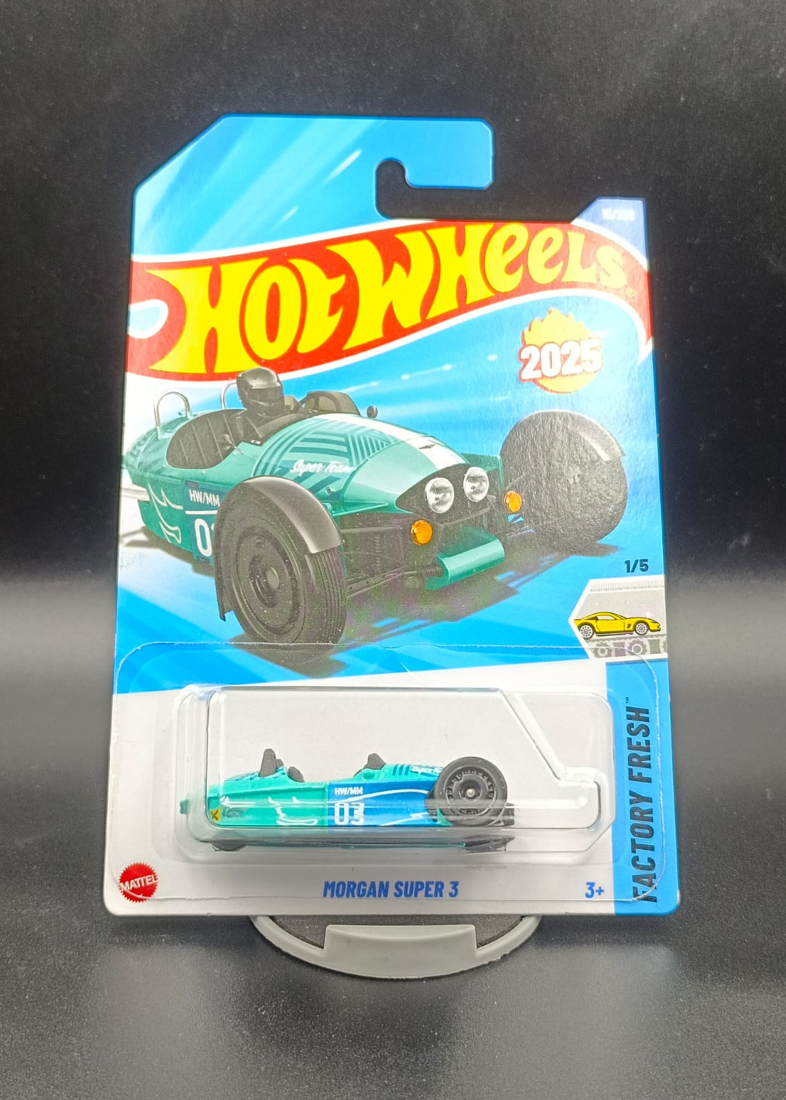 Hot Wheels 2025 Morgan Super 3 Teal – HW Factory Fresh (1/5)