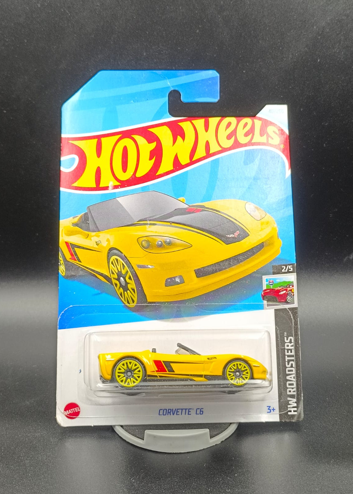 Hot Wheels Corvette C6 - HW Roadsters 2/5 (Yellow) - 1:64 Scale Die-Cast