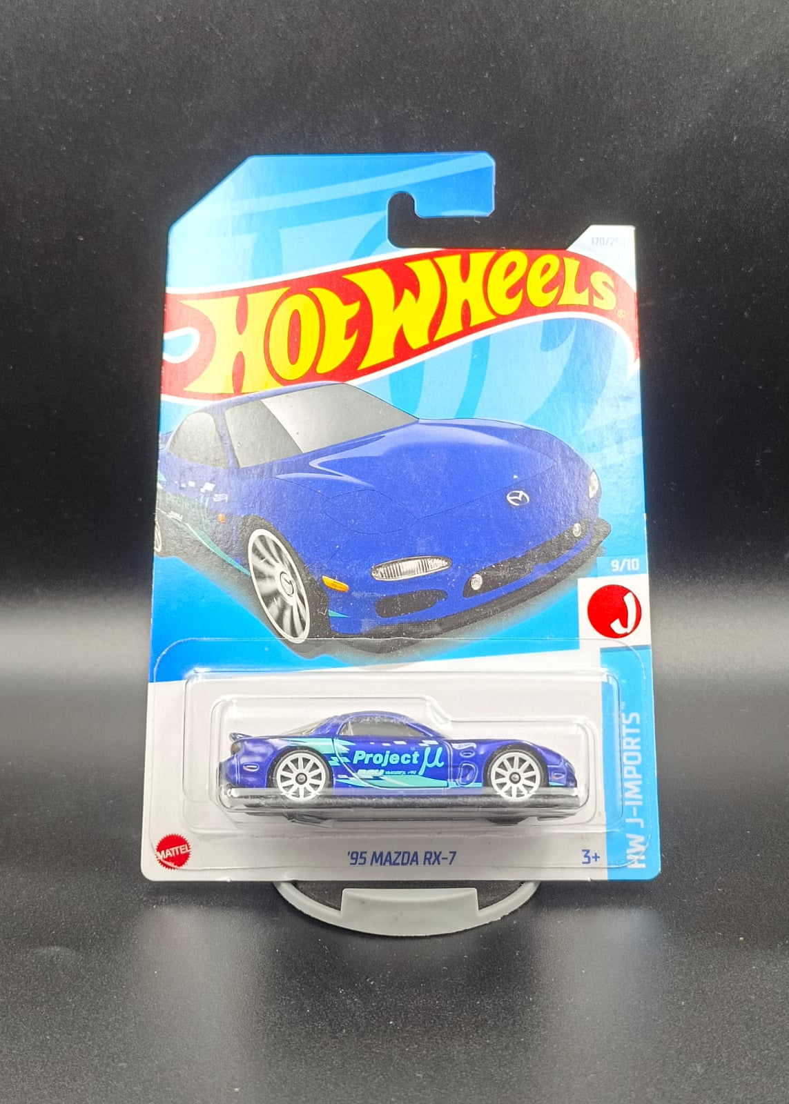 Hot Wheels 2024 HW J-Imports '95 Mazda RX-7 (Blue) - Project Mu Livery