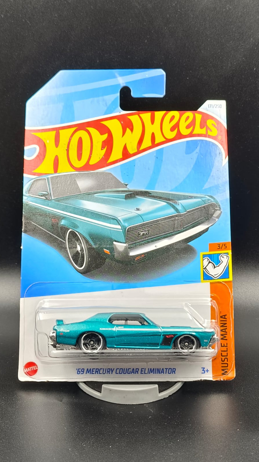 Hot Wheels '69 Mercury Cougar Eliminator (Muscle Mania 3/5) - 2024 Mainline (Teal)