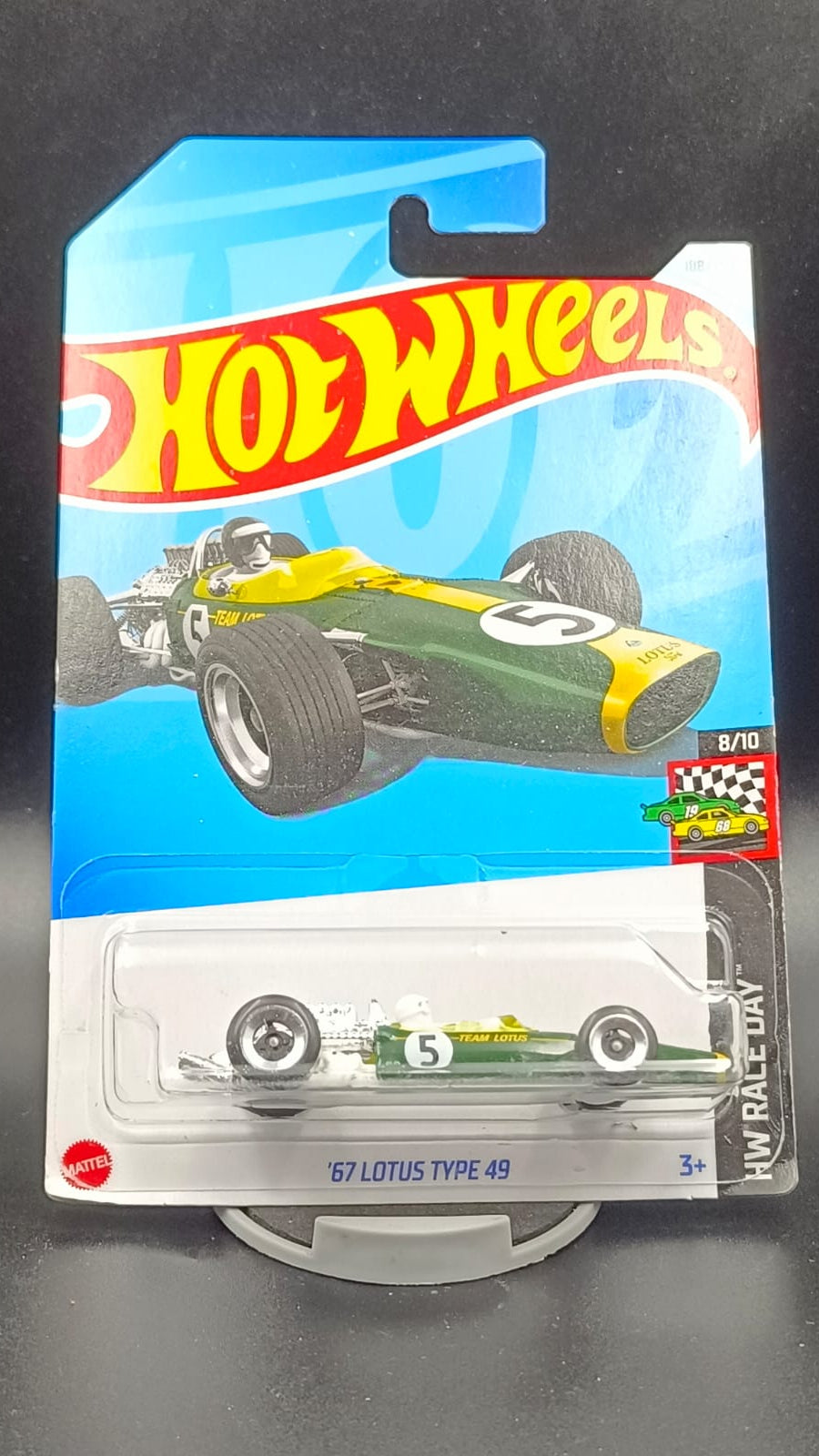 Hot Wheels '67 Lotus Type 49 - HW Race Day 8/10 [Green/Yellow]