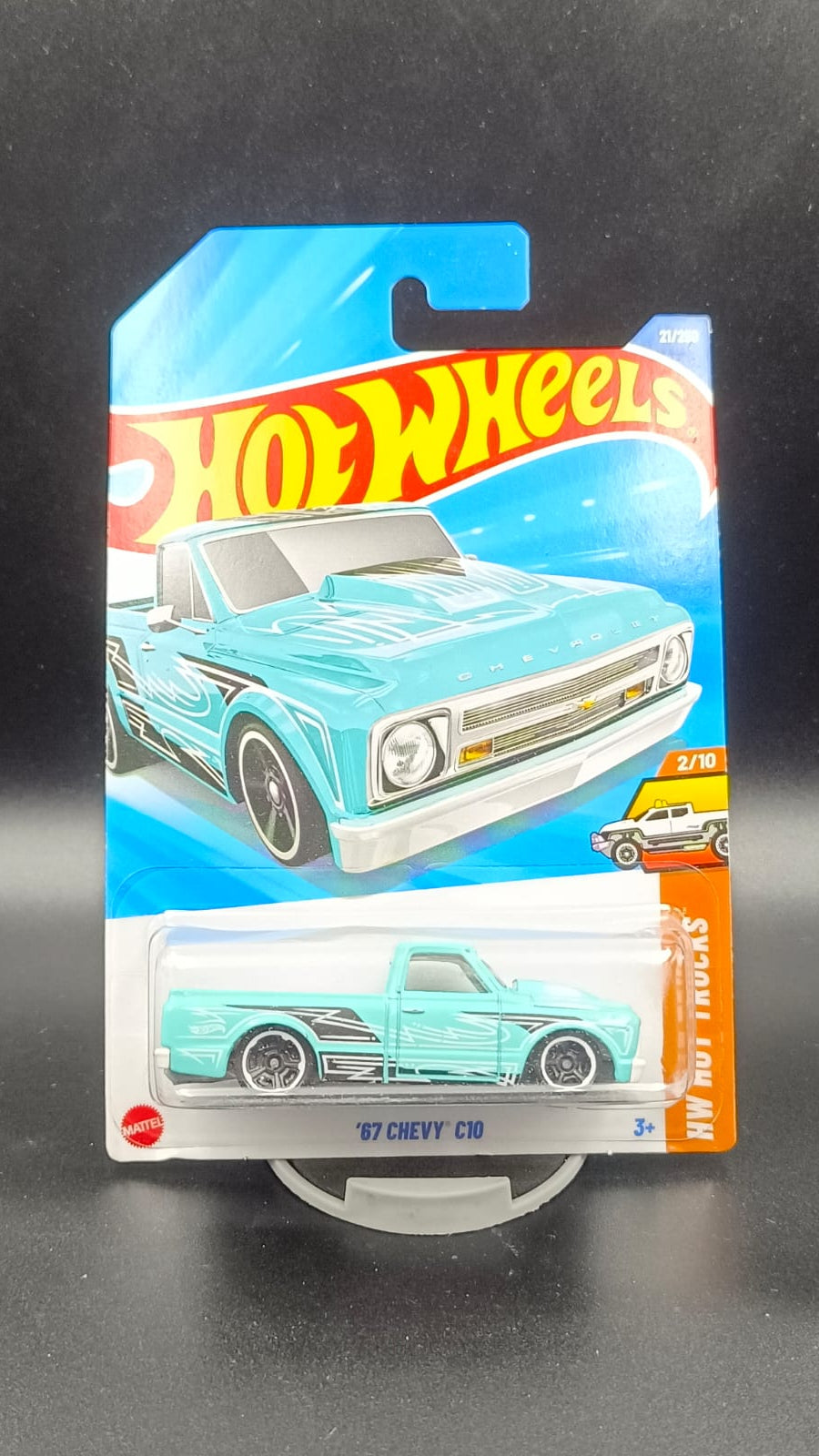 Hot Wheels '67 Chevy C10 - HW Hot Trucks 2/10 (Teal/Sky Blue) - 2025 Case A