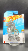 Hot Wheels Honda Super Cub Custom – HW Metro 7/10 (Grey/Black) – 1:64 Scale Die-Cast Motorcycle
