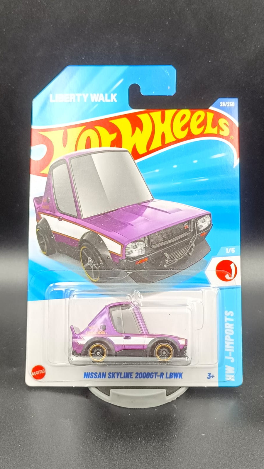 Hot Wheels Tooned Nissan Skyline 2000GT-R LBWK (Purple) - HW J-Imports 1/5