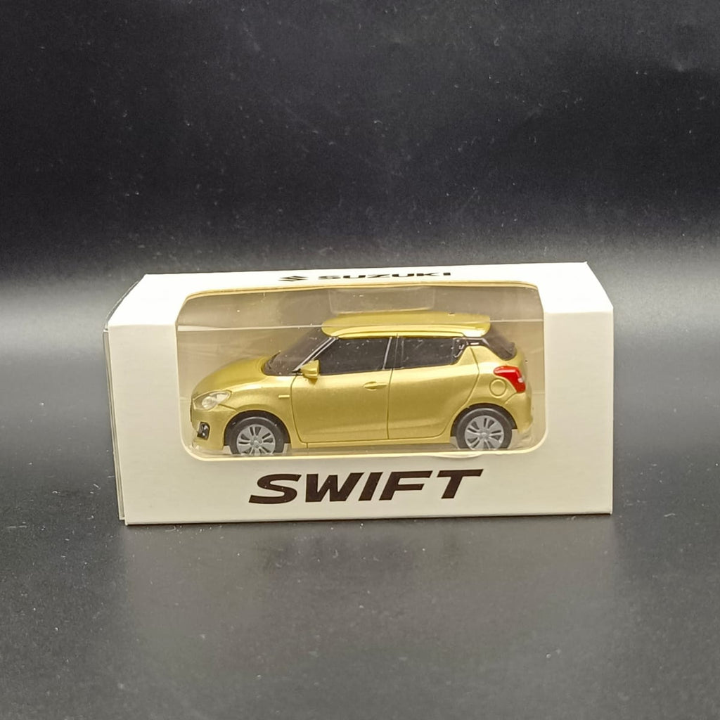Maruti Suzuki Swift Die-Cast Miniature Model Car – Gold Edition (1:32 Scale)